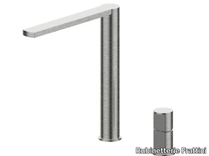 BORGIA 89058A - Countertop stainless steel washbasin mixer _ Rubinetterie Frattini