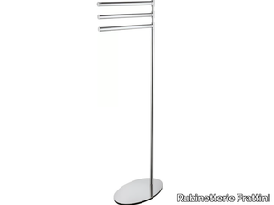 TOLOMEO 45317 - Swivel standing metal towel rack _ Rubinetterie Frattini