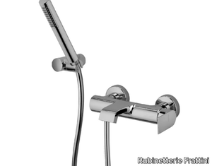 TOLOMEO 83002 - Wall-mounted bathtub mixer with hand shower _ Rubinetterie Frattini