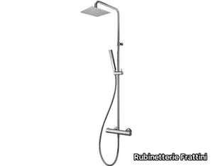 COLONNE DOCCIA 60126A - Wall-mounted shower panel with overhead shower _ Rubinetterie Frattini