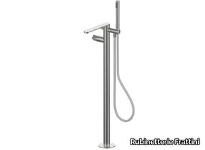 ALINE 49528V3 - Floor standing stainless steel bathtub mixer with hand shower _ Rubinetterie Frattini