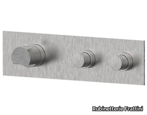 BORGIA 89600V2 - 3 hole Recessed thermostatic stainless steel shower mixer _ Rubinetterie Frattini