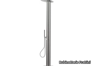 BORGIA 89707 - Stainless steel outdoor shower with hand shower _ Rubinetterie Frattini