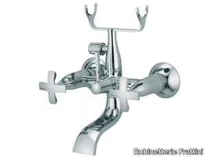 LUCREZIA 62001 - Wall-mounted bathtub mixer with individual rosettes _ Rubinetterie Frattini