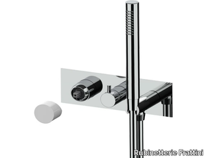 NARCISO S 78529S - Wall-mounted bathtub mixer with hand shower _ Rubinetterie Frattini