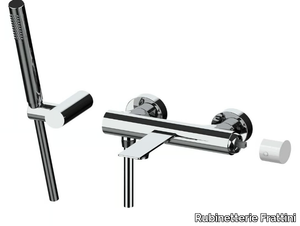 NARCISO S 78002S - Wall-mounted bathtub mixer with hand shower _ Rubinetterie Frattini