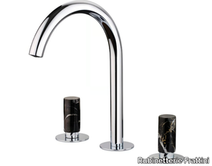 PEPE M STYLE 12068NP - Countertop washbasin mixer with individual rosettes _ Rubinetterie Frattini