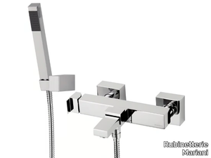 POLAR - Wall-mounted single handle bathtub mixer with hand shower _ Rubinetterie Mariani