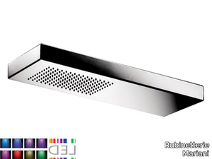 SRL-08 - Contemporary style LED wall-mounted stainless steel rain shower _ Rubinetterie Mariani