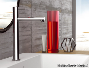 ULTRAMINIMAL - Countertop single handle brass washbasin mixer without waste _ Rubinetterie Mariani