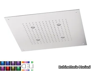 SQL-10 - LED built-in stainless steel overhead shower with chromotherapy _ Rubinetterie Mariani