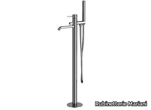 NEXT - Floor standing single handle bathtub mixer with hand shower _ Rubinetterie Mariani