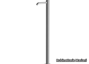 ULTRAMINIMAL - Floor standing single handle brass washbasin mixer without waste _ Rubinetterie Mariani