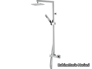 POLAR - Wall-mounted shower column with hand shower with overhead shower _ Rubinetterie Mariani