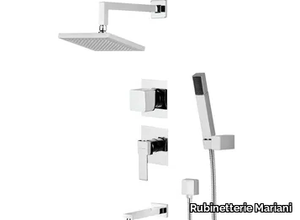 POLAR - Shower mixer with hand shower with overhead shower _ Rubinetterie Mariani