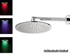 15L-NO - Wall-mounted overhead shower with arm with chromotherapy _ Rubinetterie Mariani