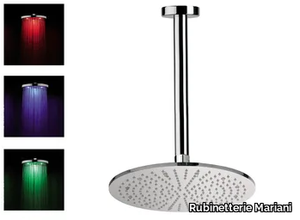 150-L1 - Ceiling mounted overhead shower with arm with chromotherapy _ Rubinetterie Mariani