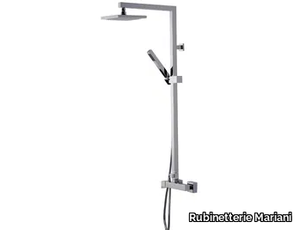 A39-CD - Wall-mounted thermostatic shower panel with overhead shower _ Rubinetterie Mariani