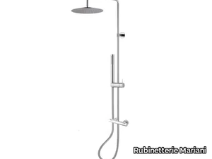 A57-C2 - Wall-mounted thermostatic shower panel with overhead shower _ Rubinetterie Mariani