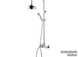 A44-CD - Wall-mounted shower panel with overhead shower _ Rubinetterie Mariani