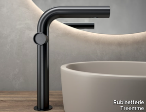 WATERTUBE - High single handle steel washbasin mixer _ Rubinetterie Treemme