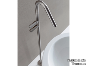 22MM - Floor standing stainless steel washbasin mixer _ Rubinetterie Treemme