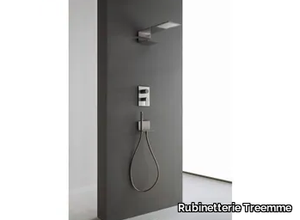 3.6 - Stainless steel shower set with overhead shower _ Rubinetterie Treemme