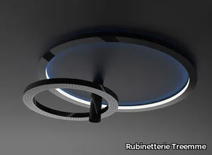 LOOP - Ceiling mounted round overhead shower _ Rubinetterie Treemme