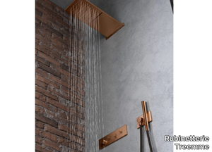 WATT - Recessed thermostatic brass shower set with hand shower _ Rubinetterie Treemme