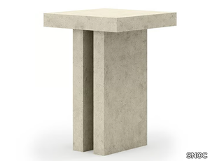 SANTI - Square cement garden side table _ SNOC