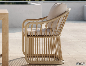 ELISA - Synthetic material and aluminium garden chair _ SNOC