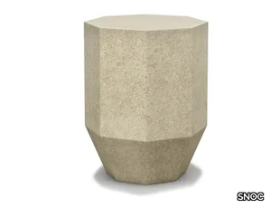 GEMMA - Octagonal Polystone garden side table _ SNOC