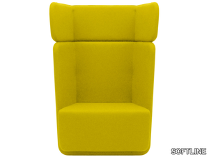 BASKET - Fabric armchair high-back _ SOFTLINE