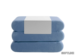 BINGO - Rectangular fabric pouf bed _ SOFTLINE