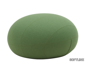 CUT - Upholstered round fabric pouf _ SOFTLINE