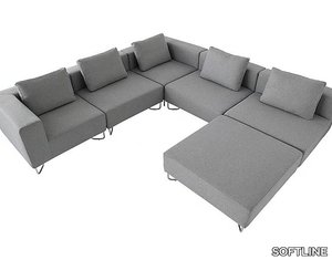 LOTUS - Sectional fabric sofa _ SOFTLINE