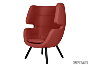 MOAI - Fabric armchair with headrest _ SOFTLINE