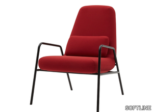 NOLA - Fabric easy chair with removable cover _ SOFTLINE