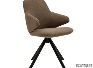 NUUK - Fabric chair with removable cover _ SOFTLINE