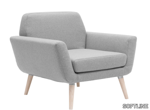 SCOPE - Armchair with armrests _ SOFTLINE