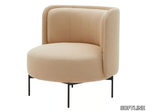 JOE - Upholstered fabric easy chair _ SOFTLINE