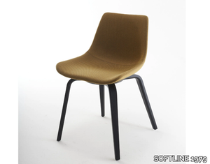 NITA C FP - Fabric chair with mulit-layer wood legs _ SOFTLINE 1979