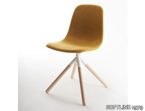 COUPÉ 4T UP - Swivel trestle-based fabric chair _ SOFTLINE 1979