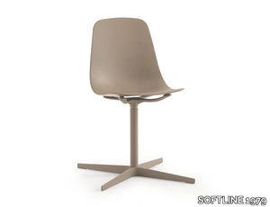 COUPÉ CR - Swivel with 4-spoke base polypropylene chair _ SOFTLINE 1979