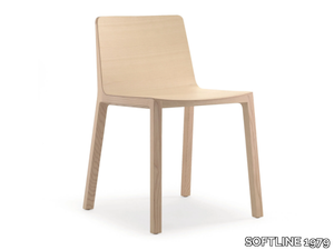 ARON - Multi-layer wood chair with solid ash wood frame _ SOFTLINE 1979