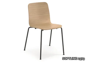 BEBO 4M - Stackable multi-layer wood chair _ SOFTLINE 1979