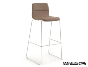 BEBO SG SL 75/65 UP - Sled base high fabric stool _ SOFTLINE 1979