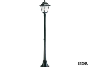 QUADRATA 341 - Lantern die cast aluminium garden lamp post _ SOVIL