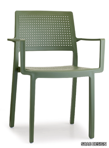 EMI - Technopolymer chair with armrests _ SCAB DESIGN