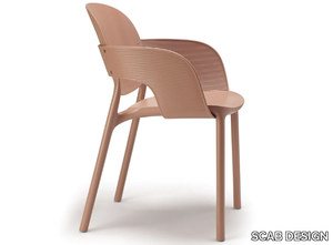 HUG - Stackable polypropylene chair with armrests _ SCAB DESIGN